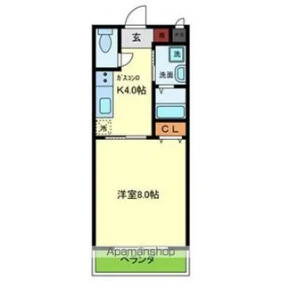 ラ プルミエールサノ【203号室号室】の間取り