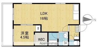 コーポエスポアール【203号室】の間取り