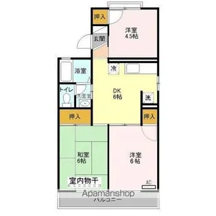 吉川タウンハウス II【2階】の間取り