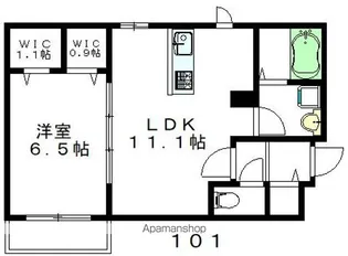 MINAMI TERRACE(ミナミテラス)【1階】の間取り
