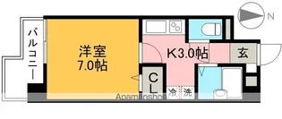 GRANDCOURT鷹匠町【3階】の間取り