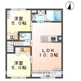 グランノヴァ【2階】の間取り