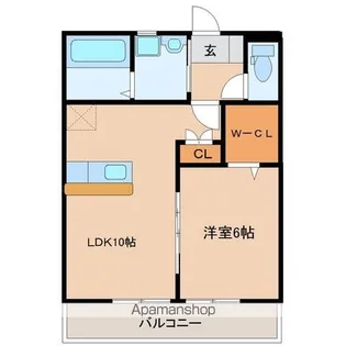 パルフェⅡ番館【1階】の間取り