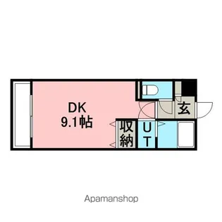 テイネ1・4マンション【3階】の間取り