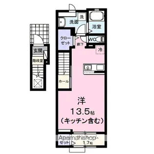 エテルノ Y A【2階】の間取り
