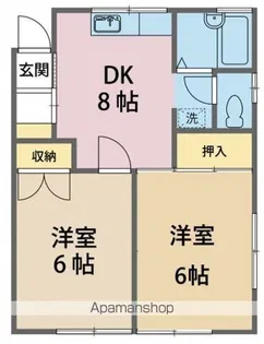 ポルシェ所沢小手指【101号室号室】の間取り