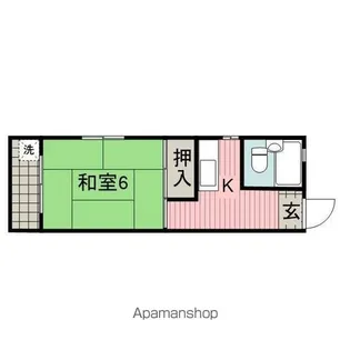 メゾン学園【204号室】の間取り