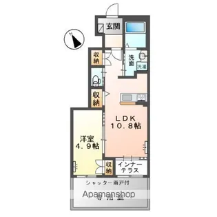 アーバンハイツ モリ【1階】の間取り