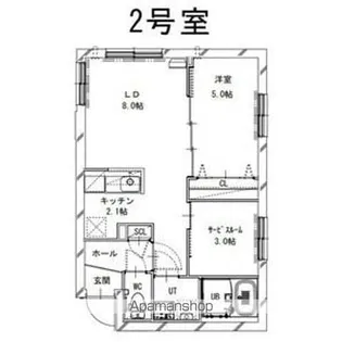 PARTIRE 裏参道(パルティーレ裏参道)【1階】の間取り