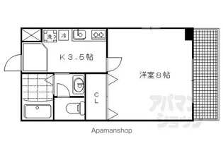 メゾンジュネス【201号室】の間取り
