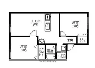 パレーシャル・さくら【102号室】の間取り