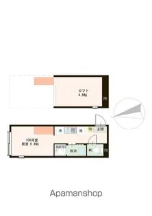 AURORA FUJIMIDAI【1階】の間取り