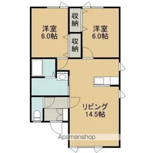 アムールドコーポⅡ【1階】の間取り