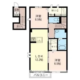 アインス【201号室】の間取り