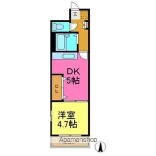 クイーンシンフォニー今池【4階】の間取り