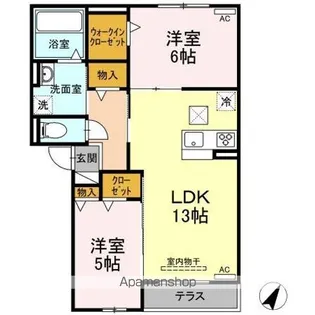 ブリーゼⅣ【1階】の間取り