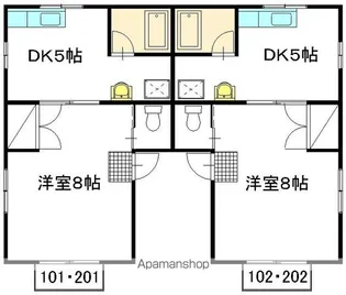 さくらコーポ【102号室】の間取り