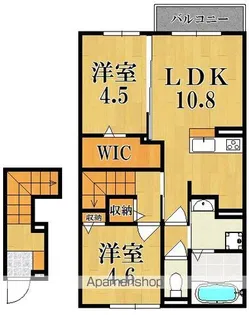 スカイモーリー【2階】の間取り
