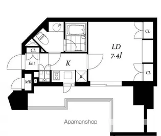 チェスターコート御茶ノ水【12階】の間取り
