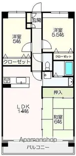 フォルツ南御座【10階】の間取り