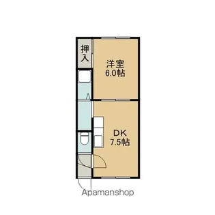 コーポスターライトA棟【106号室】の間取り