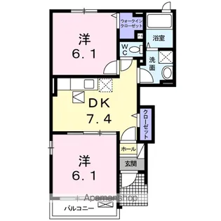 アルバM【1階】の間取り
