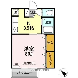 コーポ アネシス【2階】の間取り