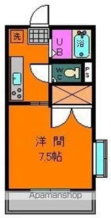 鴨池富山ビル【201号室】の間取り