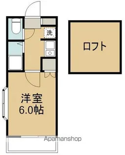 アップルハウス銀杏町A【2階】の間取り