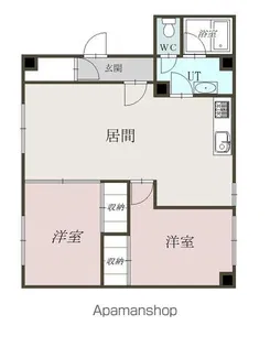 グランクレスト【A6号室】の間取り