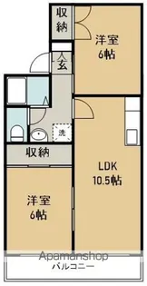 プレジール4丁目Ⅱ【1階】の間取り