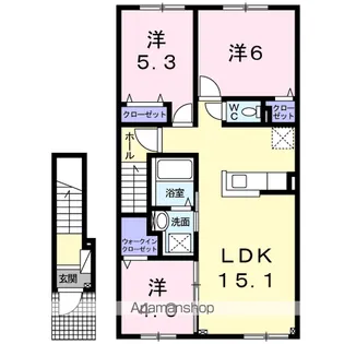 ベラージオ【2階】の間取り