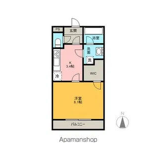 カーサ森下【1階】の間取り