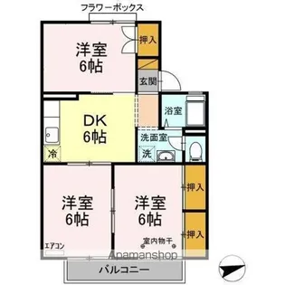 第3フェニックス【1階】の間取り