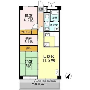 JーHOUSE太閤山【3階】の間取り