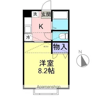 B・Gハイツ【203号室】の間取り
