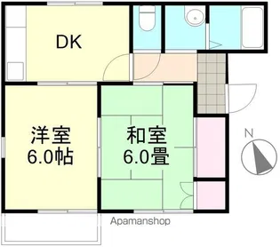 リバティ安原【1階】の間取り