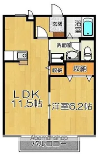 スウィートプラム弐番館【102号室】の間取り