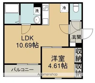 GRADUS若葉Ⅱ【1階】の間取り