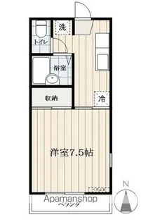 山形県山形市下条町5丁目【アパート】の間取り