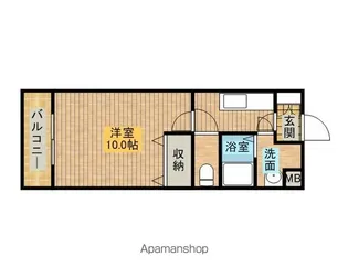マンションきんかんⅡ【2階】の間取り