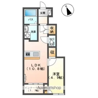 メゾンアーバンライフA【102号室】の間取り