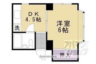 グランディール朱雀【302号室】の間取り