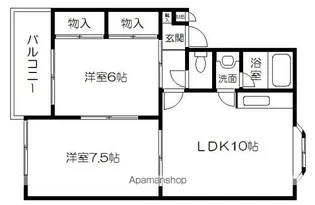 W.K.レジデンス【303号室】の間取り