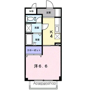 カーザ・モラエス【2階】の間取り
