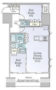 ルフォンブランシェ品川南大井【3階】の間取り