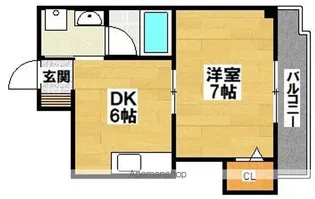 大阪府大阪市住吉区長居2丁目【マンション】の間取り