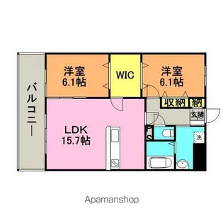 レジデンシャル【1階】の間取り