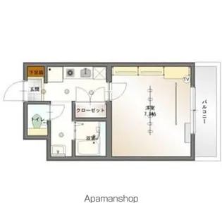 フロンティアU【2階】の間取り