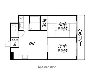 ローベルジーヌ野洲【2階】の間取り